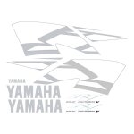 Kit autocollants compatible avec route moto yamaha yzf r1 2004 bleue (mod�le 2)