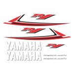 Kit autocollants compatible avec route moto yamaha yzf r1 2009 blanche