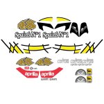 Kit autocollants compatible avec scooter moto aprilia sonic jorge lorenzo