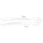 Kit autocollants compatible avec scooter moto piaggio vespa gts 300 super 2012
