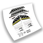 Kit autocollants compatible avec scooter moto yamaha aerox r jaune laguna seca