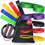 Kit de bandes elastiques et bandes de résistance ¿ 5 bandes de musculation + 5 bandes de fitness + corde ... Kit de bandes elastiques et bandes de résistance ¿ 5 bandes de musculation + 5 bandes de fitness + corde ...