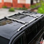 Kit barres de toit pour renault trafic 2014 - 2025 gris alu l1 empattement court