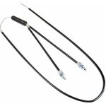 Kit cable de frein inferieur rotor bmx freestyle 2x200mm / 700mm gaine noir vis butee reglage