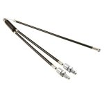 Kit cable de frein superieur rotor bmx freestyle 2x150mm / 230mm gaine noir vis butee reglage