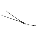 Kit cable de frein superieur rotor bmx freestyle 2x250mm / 70mm gaine noir vis butee reglage