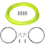 Kit cble gaine de frein vlo jaune fluo - cyclingcolors - universel