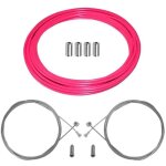 Kit cble gaine de frein vlo rose fluo avant arrire tflon cycle route vtt course vintage universel ...