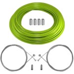 Kit câble gaine de frein vélo vert avant arrière téflon cycle route vtt course vintage universel Kit câble gaine de frein vélo vert avant arrière téflon cycle route vtt course vintage universel