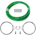Kit câble gaine de frein vélo vert irisé laser cyclingcolors - universel - route vtt - téflon - mixte ... Kit câble gaine de frein vélo vert irisé laser cyclingcolors - universel - route vtt - téflon - mixte ...