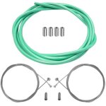 Kit c�ble et gaine de frein vert c�leste cyclingcolors - vtt - mixte
