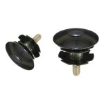 Kit capot bouchon de potence direction aheadset etoile 1  et 1 1 / 8  noir velo cycle route vtt vtc ville ...
