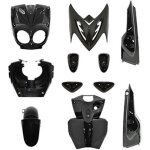 Kit carénage noir brillant pour scooter mbk 50 stunt avant 2020 11 pieces Kit carénage noir brillant pour scooter mbk 50 stunt avant 2020 11 pieces