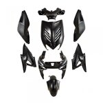 Kit carnage tun'r pour scooter mbk 50 nitro 2002 a 2012 noir 8 pices neuf