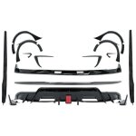 Kit carrosserie aero pour tesla model 3 17 - 22 pare - chocs diffuseur passages roue