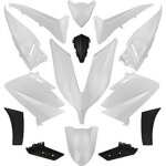 Kit carrosserie carrosserie - carenage maxiscooter adaptable yamaha 530 tmax 20152016 blanc brilla