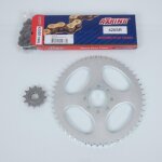 Kit cha�ne axring pour moto yamaha 50 dt r trail 8t 1999 a 2002 neuf
