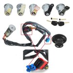 Kit complet 5 serrures - antivol de direction bouchon de r�servoir avec deux cl�s - citro�n berlingo ...