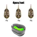 Kit complet d'alimentation pour la pche a la carpe, lanceur d'appts a grande vitesse avec moule - type ...