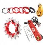 Kits de conversion pour vlo a vitesse unique cassette de vlo rouge a vitesse unique 16 dents