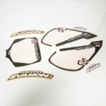 Kit d�co noir et blanc autocollant stickers ace pour moto kawasaki 110 klx neuf