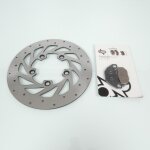 Kit disque frein avant one pour scooter kymco 50 agility 2t r16 2010 a 2012 neuf