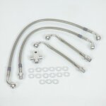 Kit durite de frein avant avia pour moto bmw r 1150 r 2002 a 2006 sans abs neuf