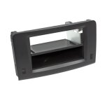 Kit facade autoradio 2din compatible avec mercedes classe m w164 05 - 11 avec vide poche noir