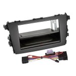 Kit facade autoradio 2din compatible avec suzuki celerio ap14 avec vide poche induction qi noir