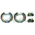 Kits de freins arri�re complet - peugeot 206 van 1. 4 hdi 09 / 2001>03 / 2009