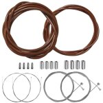 Kit gaine câble frein dérailleur marron avant arrière velo route vtt universel Kit gaine câble frein dérailleur marron avant arrière velo route vtt universel