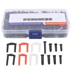 Kit d'?illets de badminton powerti avec ?illets de raquette, seau, protge - cordes, outils de cordage ...