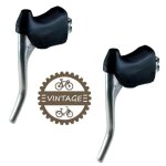 Kit levier de frein et repose main cocotte vintage velo course retro noir Kit levier de frein et repose main cocotte vintage velo course retro noir