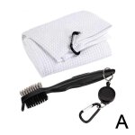 Kit de nettoyage de golf double face s9m3, crochet, serviette, club, rainure, brosse, accessoires