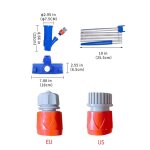 Kit d'outils de nettoyage pour aspirateur de piscine, brosse de d'tang, brosse d'aspirateur de natation ...