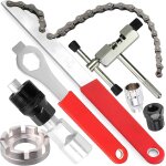 Kits d'outils de rparation pour vlo 7 pices kits d'outil de dmontage de cassette de vlo outil de ...