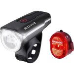 Kit phare avant eclairage vélo sigma aura 60 + nugget ii - noir - rechargeable usb Kit phare avant eclairage vélo sigma aura 60 + nugget ii - noir - rechargeable usb