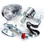 Kit de phares de v�lo motoris�s r�tro, g�n�rateur de friction nocturne en m�tal 12v 6w, lampe avant universell ...