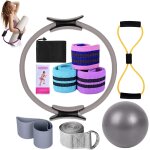 Kit pilates better me, kit pilates essentials pour femmes, bandes de rsistance pour fessiers, ballon ...