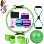 Kit pilates better me, kit pilates essentials pour femmes, bandes de rsistance pour fessiers, ballon ...