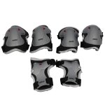 Kit protection roller skateboard eurotop / roces tripack basic jr noirgrs gris clair
