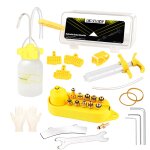Kit de purge d'huile pour frein a disque hydraulique de vélo, outils, accessoires d'entretien, kit de ... Kit de purge d'huile pour frein a disque hydraulique de vélo, outils, accessoires d'entretien, kit de ...