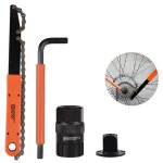 Kit de r�paration de roue libre, outils de haute qualit�, roue libre, v�lo, cha�ne, fouet, dissolvant ...