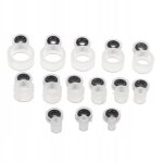 Kit de rparation de canne a pche, 14 anneaux suprieurs et guides tlescopiques, tailles varies