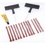 Kit reparation pneu + 13 meches voiture, moto , quad