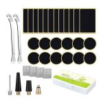 Kit de rparation de pneus de bicyclette, chambre a air, patch de remplissage de pneu, sans colle, patch ...