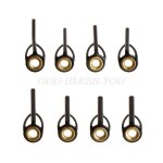 Kit de rparation de poteau, anneau de guidage de canne a pche, pointe de ligne, anneaux en acier inoxydable, ...
