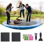 Kit de rparation de trampoline, patchs de rparation de perforation de fixation de trampoline, tapis ...
