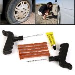Kit de rparation tubeless crevaison meche pneu voiture moto outils + 15 mches! expdi sous 24 heures ...