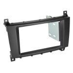 Kit support autoradio pour mercedes classe c w203 noir generique